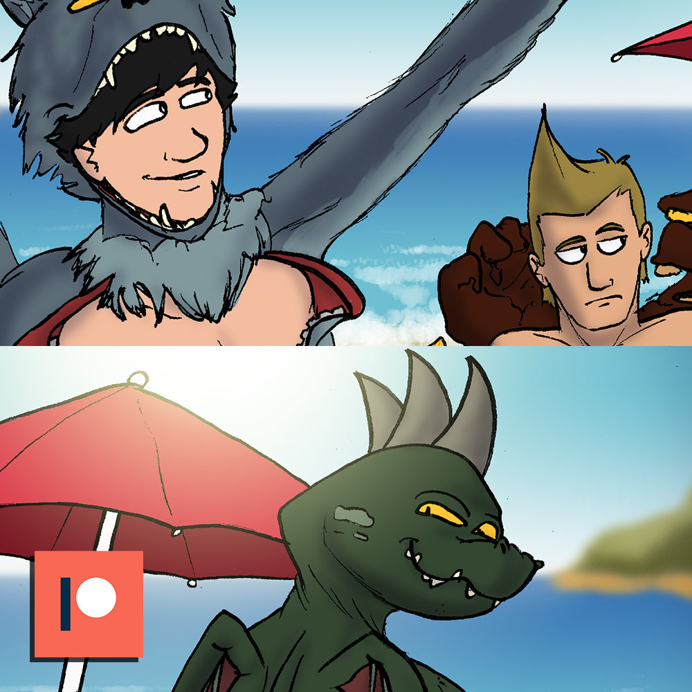 Beach Day Bonus Art