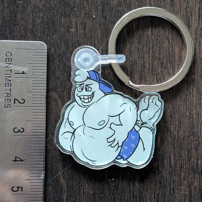 Chadster The Bro Ghost Keychain